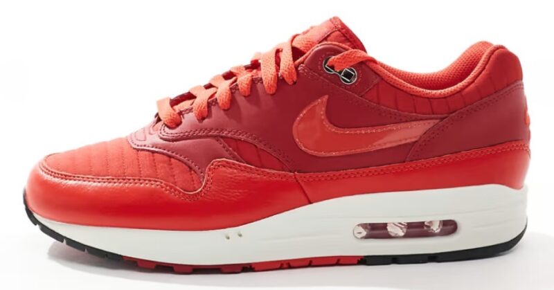 Nike Air Max 1 sneakers in red Now $83.00. Was $150.00. (-44%)Now $83.00 Was $150.00(-44%)