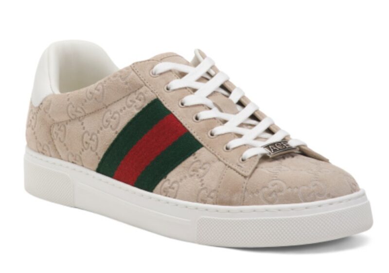 GUCCI Suede Ace Beige