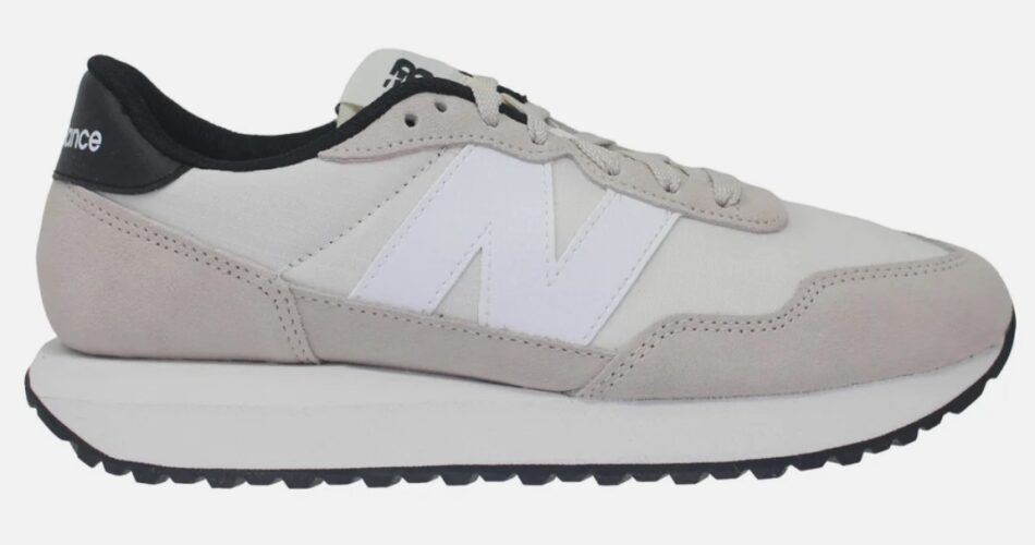 New Balance Ships and sold by NY Online Outlet 237 white/tan ms237ul1 men's 4.1 out of 5 stars, average rating value. Read 28 Reviews. Same page link. 4.1 (28) $57.00 Regular price $80.00 Sale price 29% off