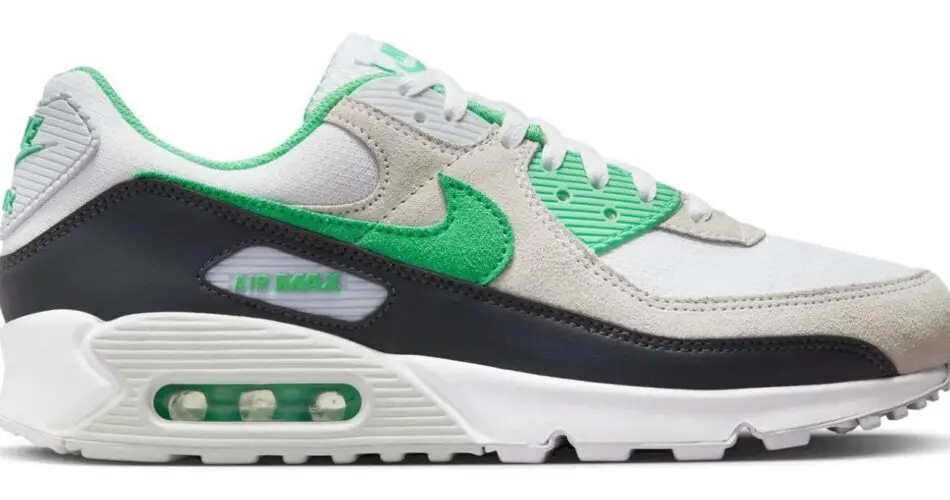 Nike Air Max 90 Men's "White/Spring Green/Anthracite" Shoe $130.00 $78.98 39% Off