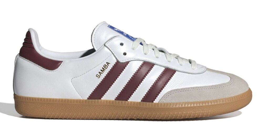 Adidas Samba OG Ftwr White/Collegiate Burgundy/Gum