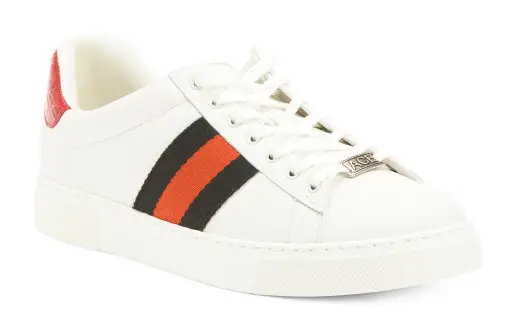 GUCCI Men's Made In Italy Ace Leather Sneakers ???ada.originalPriceLabel???$699.99 ???ada.newPriceLabel???$560.00 Compare At $816