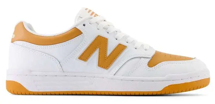 New Balance 480 Men's White/Orange Shoe $90.00 $58.98 34% Off