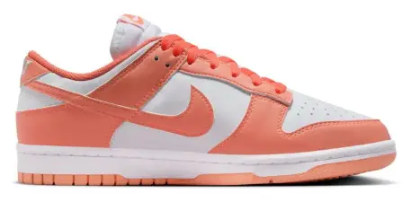 NIKE DUNK LOW Women – White/Lt Wild Mango | 1 Questions, 25 Answers or Be the first to write a review $49.99 $114.99