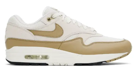 Nike Off-White & Taupe Air Max 1 Essential Sneakers $80 USD $140 USD 43% OFF