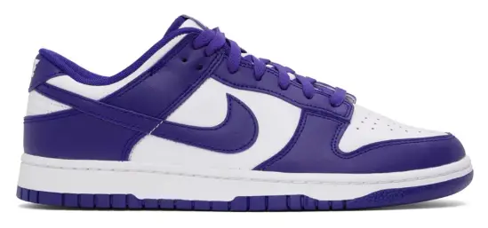 Nike White & Blue Dunk Low Retro Sneakers $85 USD $115 USD 26% OFF