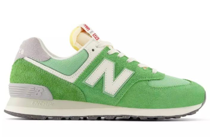 New Balance 574 Alpine Green/White $90.00 $58.98