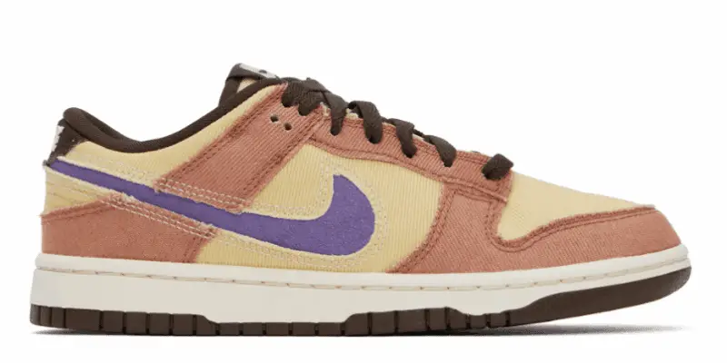 Nike Tan & Beige Dunk Low Retro SE Sneakers $88 USD $125 USD 30% OFF