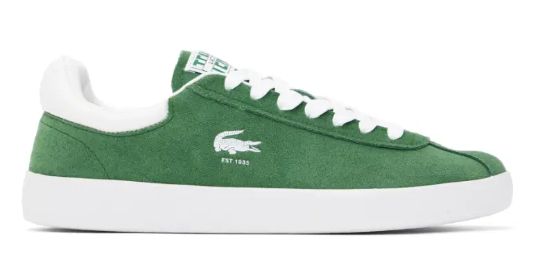 Lacoste Green Baseshot Leather Sneakers $65 USD $145 USD 55% OFF