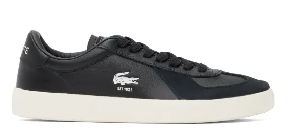 Lacoste Black Baseshot Pro Leather Sneakers $63 USD $140 USD 55% OFF