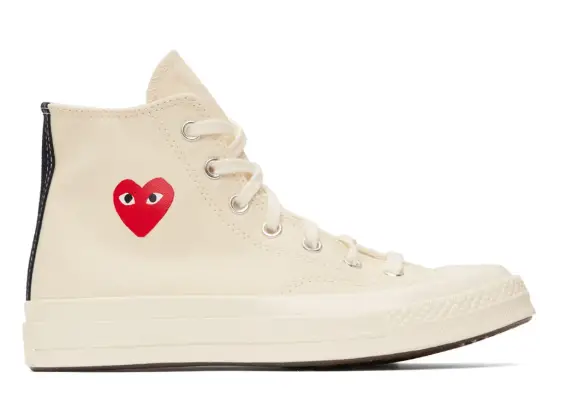 COMME des GARÇONS PLAY Off-White Converse Edition Chuck 70 CDG Hi Sneakers $113 USD $150 USD 25% OFF