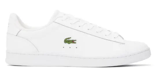 Lacoste White Carnaby Set Leather Sneakers $81 USD $135 USD 40% OFF