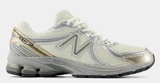New Balance 860v2 in Sea Salt + Gold Metallic $99 $140 You Save 29% ($41)