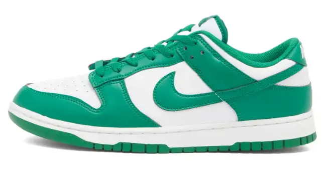 Nike Dunk Low Retro Sneaker White & Malachite $130 $72