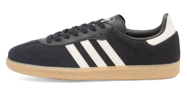 Adidas Samba OG Sneaker Core Black, White & Magic Beige $115 $63