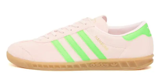 Adidas Hamburg W Clear Pink, Green & Gold Metallic $105 $53