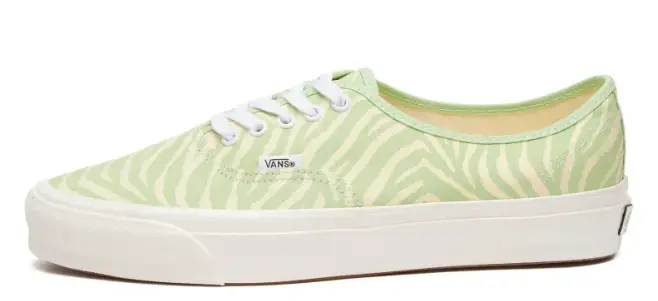Vans LX Authentic 44 Sneaker Zebra & Pistachio Green $95 $57