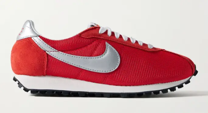 NIKE LD-1000 Leather and Suede-Trimmed Mesh Sneakers $100 50% off $50