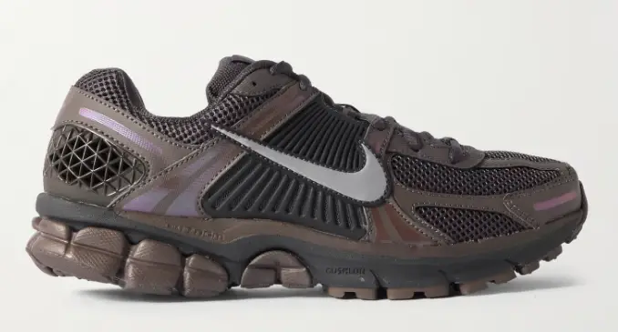 NIKE Zoom Vomero 5 SE SP Leather and Rubber-Trimmed Mesh Sneakers $160 50% off $80