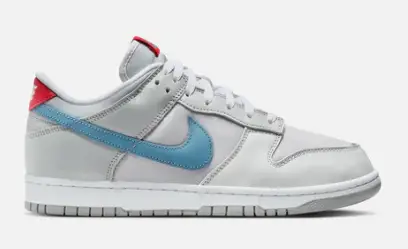 NIKE MENS LIFESTYLE SHOE DUNK LOW SILVER SURFER $135 $89.98