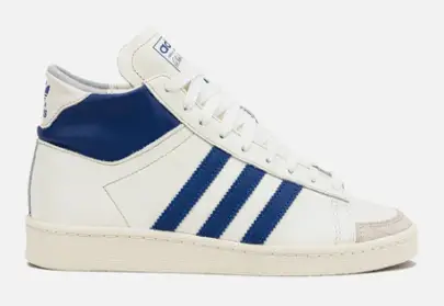 ADIDAS MENS LIFESTYLE SHOE JABBAR HIGH OFF WHITE ROYAL $110 $74.98