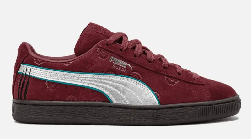 PUMA MENS LIFESTYLE SHOE ONE PIECE SUEDE RED HAIRED SHANKS $85 $49.97