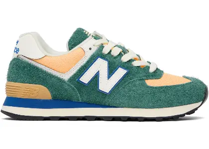 New Balance Green & Orange 574 Sneakers $68 USD $90 USD 24% OFF