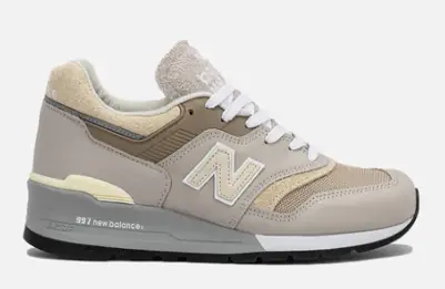 NEW BALANCE MENS LIFESTYLE SHOE TEDDY SANTIS X 997 MADE IN USA MOONROCK DRIFTWOOD $200 $139.98