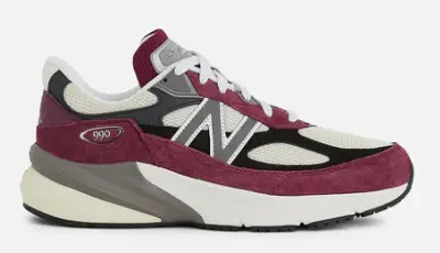 NEW BALANCE MENS LIFESTYLE SHOE 990V6 DARK EMBER $220 $154.98