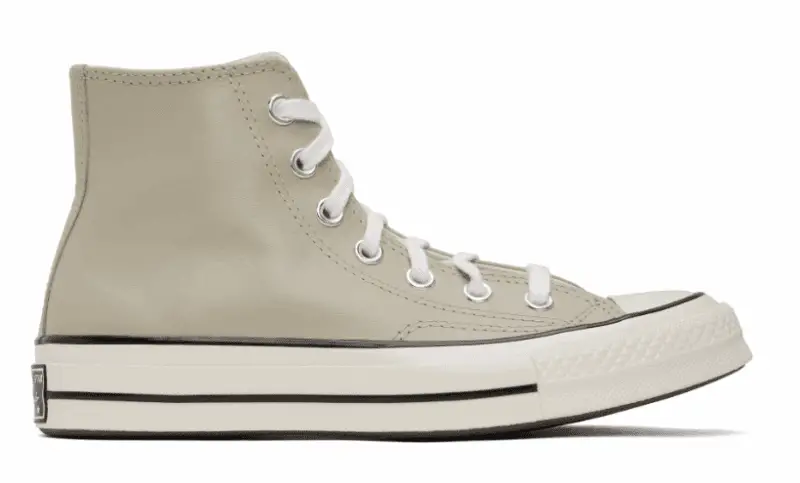 Converse Taupe Chuck 70 Leather High Top Sneakers $38 USD $95 USD 60% OFF