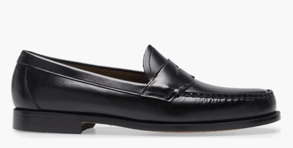 G.H.BASS Logan Leather Penny Black