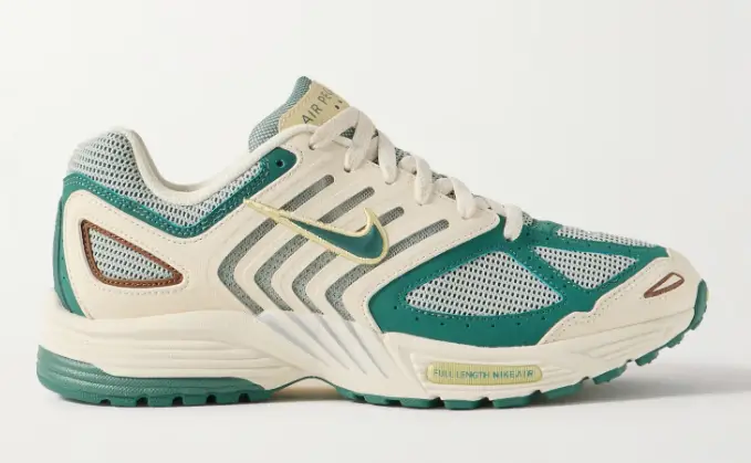 NIKE Air Pegasus 2K5 Mesh, Leather and Suede Sneakers $160 40% off $96