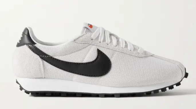 NIKE LD-1000 Leather and Brushed Suede-Trimmed Mesh Sneakers $100 50% off $50