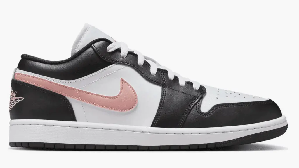 Air Jordan 1 Low White/ Rust Pink/ Black