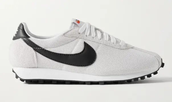 NIKE LD-1000 Leather and Brushed Suede-Trimmed Mesh Sneakers $100 50% off $50