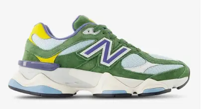 New Balance 9060 Men's Explore New Balance This item is on sale. Price dropped from $160.00 to $74.99 $74.99 $160.00 53% off Pay 4 interest-free payments of $18.75 with or Green/Yellow/Blue