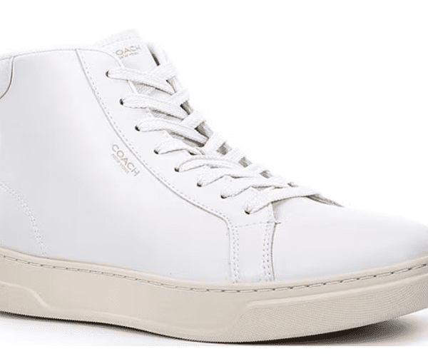 COACH Men's Low Line Leather High-Top Sneakers Permanently Reduced Orig. $145.00 Now $97.15