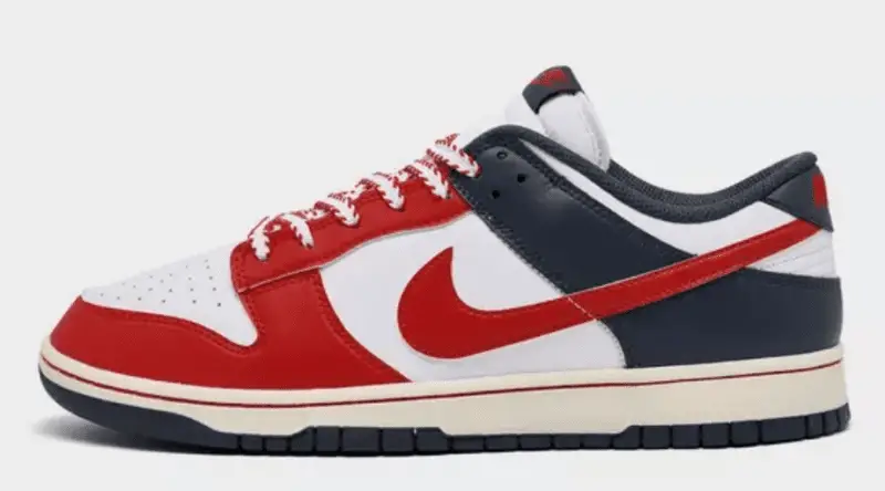 Nike Dunk Low SE White/University Red/Thunder Blue