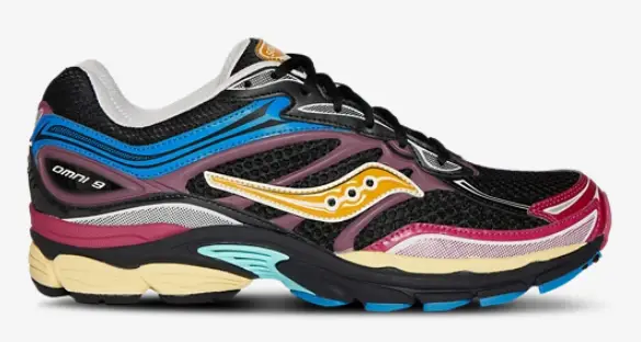 Saucony Progrid Omni 9 Men's Explore Saucony This item is on sale. Price dropped from $155.00 to $99.99 $99.99 $155.00 35% off Pay 4 interest-free payments of $25.00 with or Black/Multi