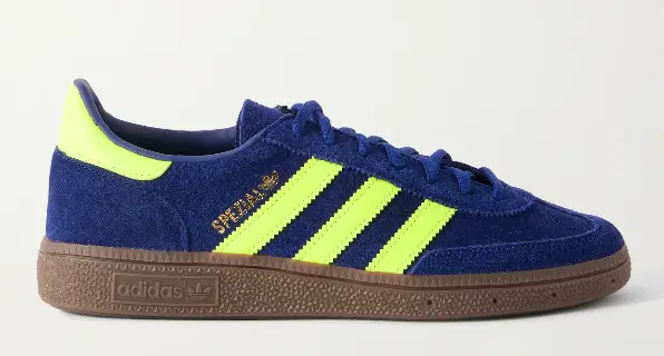 ADIDAS ORIGINALS Handball Spezial Leather-Trimmed Suede Sneakers $110 40% off $66