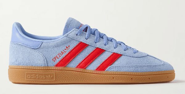 ADIDAS ORIGINALS Handball Spezial Leather-Trimmed Suede Sneakers MORE SIZES COMING SOON $110 40% off $66