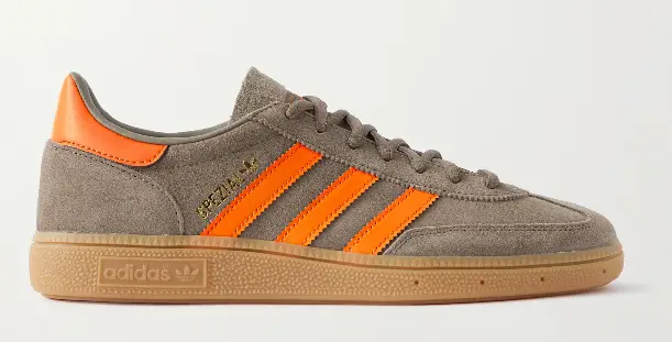 ADIDAS ORIGINALS Handball Spezial Leather-Trimmed Suede Sneakers $110 40% off $66