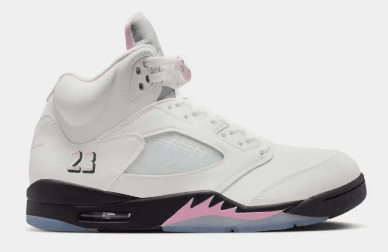 Air Jordan 5 Retro White/Medium Soft Pink/Black