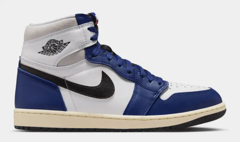 Air Jordan 1 Retro High OG Rare White/Black/Neutral Grey/Deep Royal Blue
