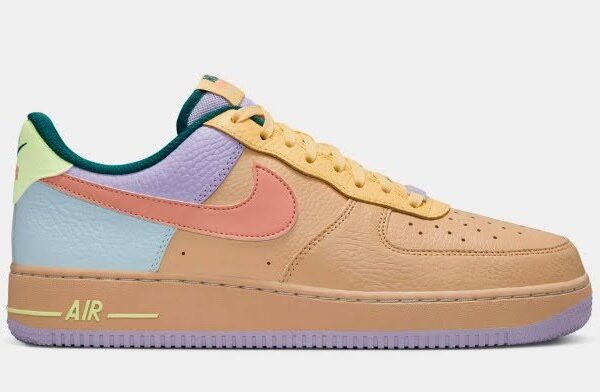 Nike Air Force 1'07 Easter Sesame/Apricot Agate/Hydrangeas Mens Basketball Shoes $115.00 $ 79.89