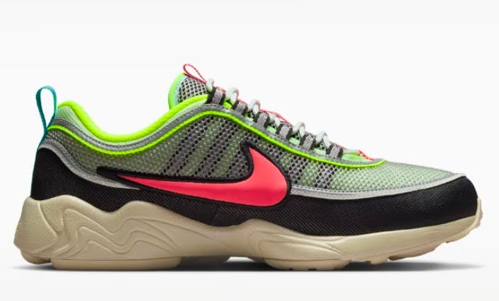 Nike Air Zoom Spiridon Barely Volt/Volt/Metallic Silver/Hot Punch Men's Shoes $127.97 $170.00 24% off