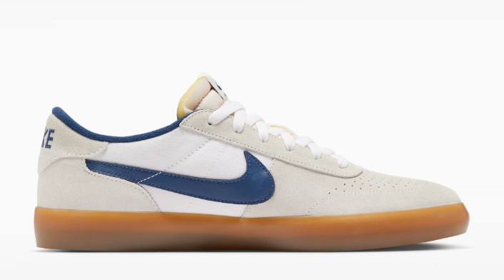Nike SB Heritage Vulc Summit White/White/Gum Light Brown/Navy Skate Shoes $52.97 $70.00 24% off