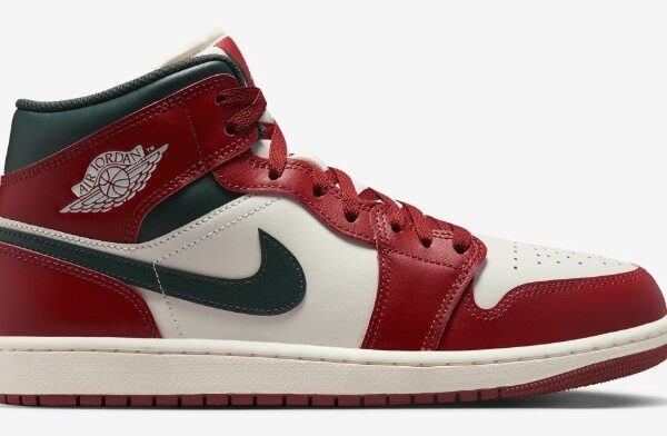 Jordan AJ 1 Mid Pure Platinum/Sail/Midnight Green $97.50 $130.00 25% off