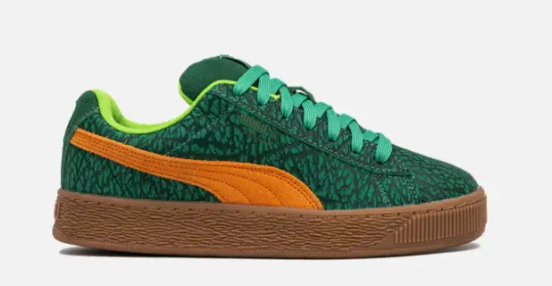 PUMA MENS LIFESTYLE SHOE SUEDE XL X TMNT $110 $59.97