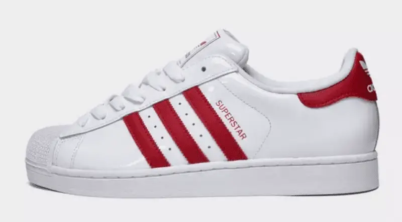 Adidas Originals Superstar II Patent White/Team Victory Red